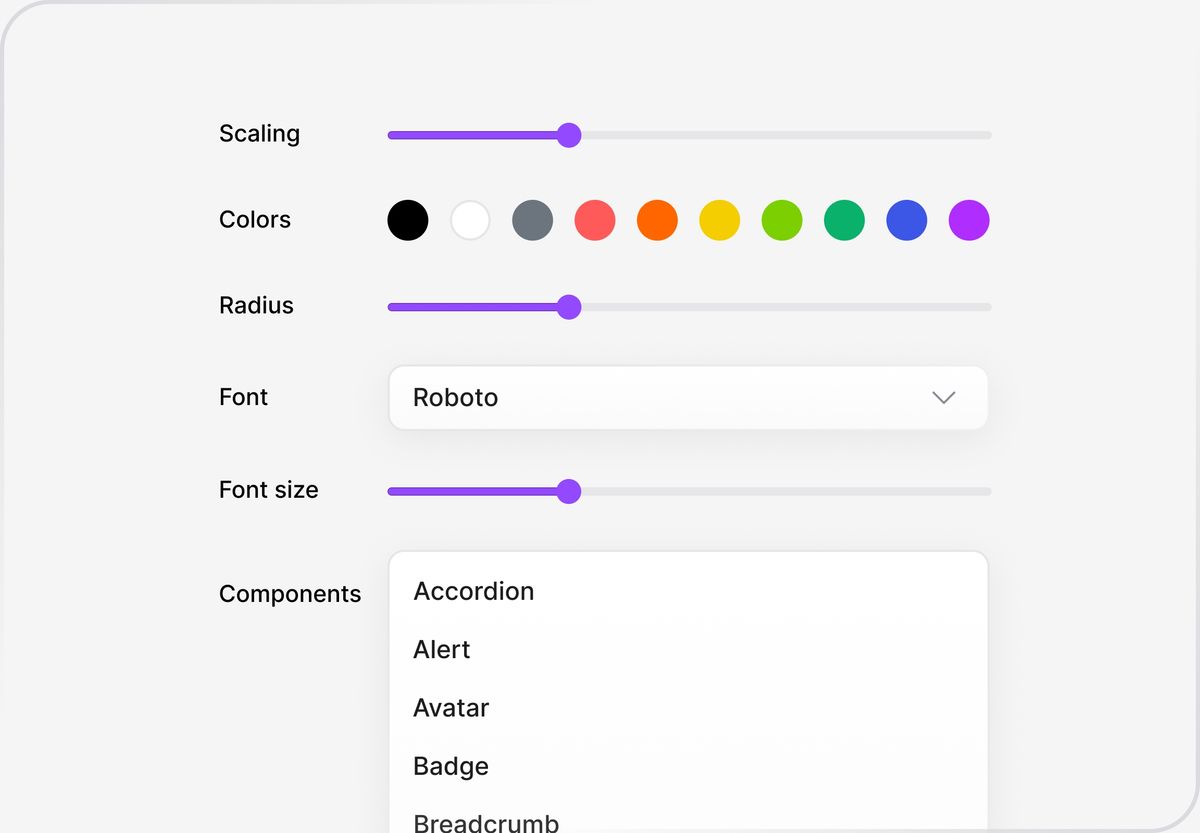 AI-powered theming