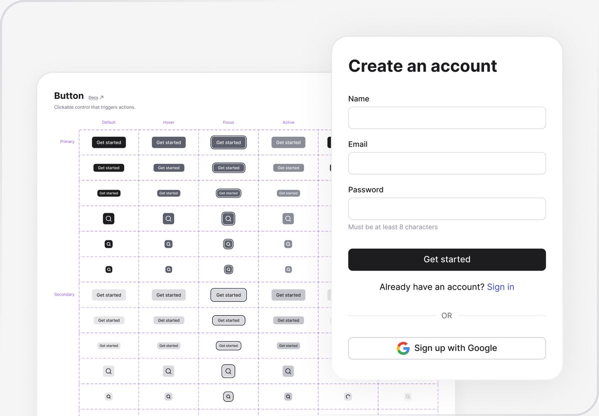 Variants, layouts, and logic included